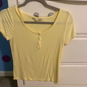Yellow T-Shirt button down